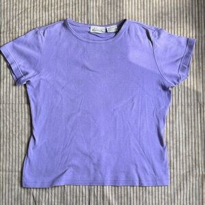 Vintage Basic Editions Lavender Short Sleeve Tee